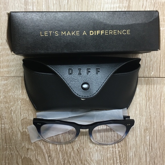 Diff Charitable Eyewear Weston Blue Light Technology - Navy Ombré - EUC - Picture 4 of 8